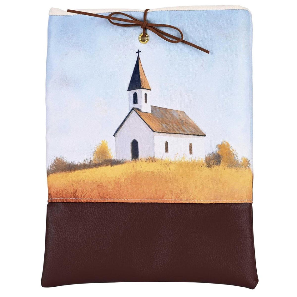 Decorative Bible Journal Cover Sleeve with Tie Closure 8 x 10.75 Inch Cotton by Dicksons, product view 2