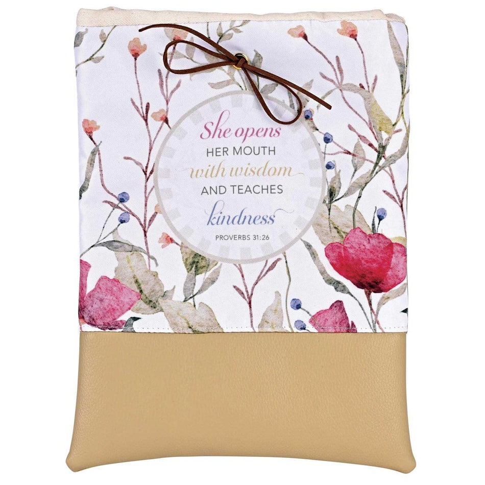 Decorative Women's Bible Journal Cover Sleeve with Tie Closure 8 x 10.75 Inch (JCC-9) by Dicksons