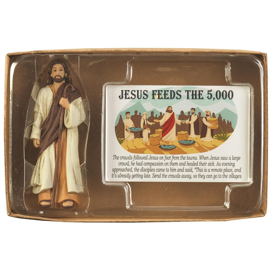 Jesus Figurine Card Jesus Feeds The 5000 by Dicksons