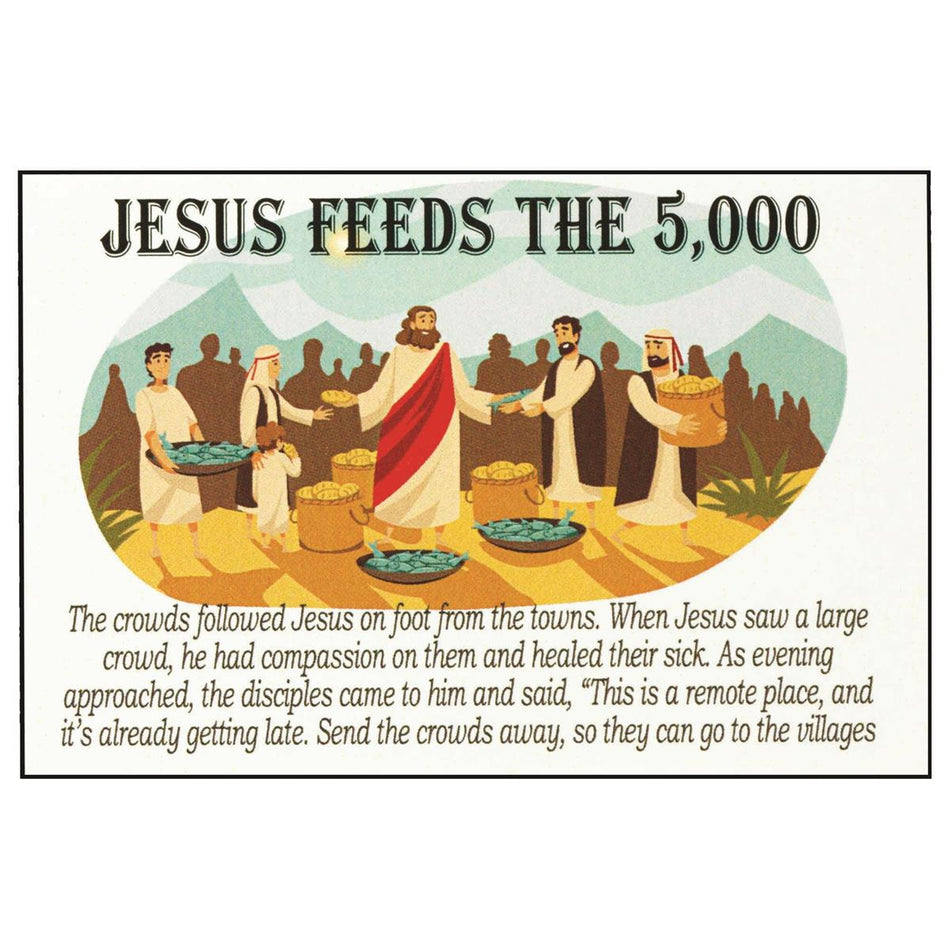 Jesus Figurine Card Jesus Feeds The 5000 by Dicksons, product view 2
