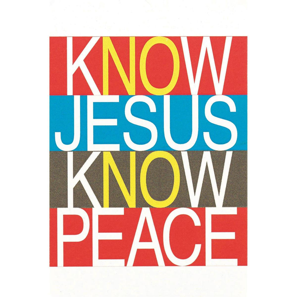 Know Jesus Know Peace Highlighted 3 inch Resin Table Top Figurine with Card by Dicksons, product view 2