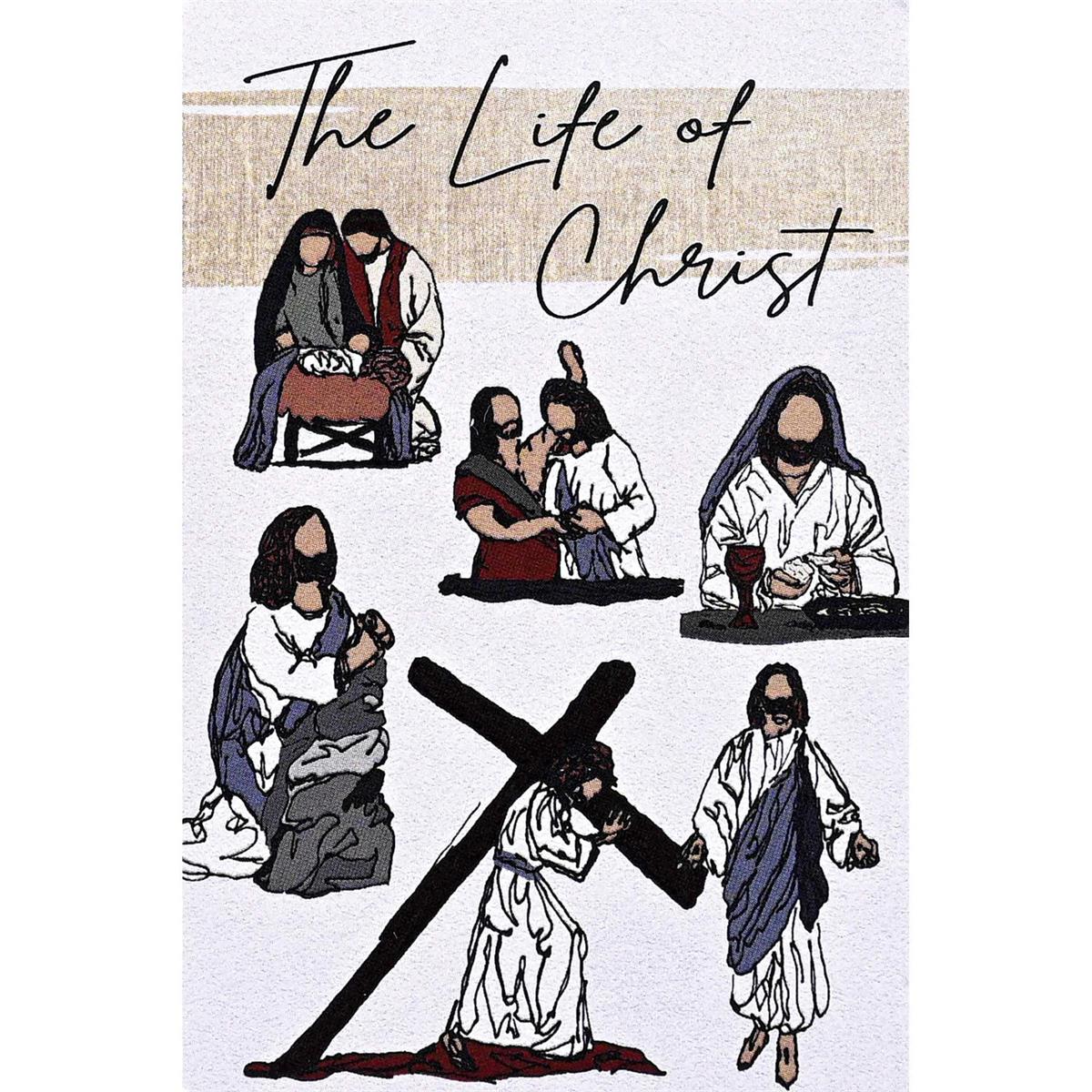 The Life of Christ White and Tan 3 Inch Resin Tabletop Figurine with Bookmark by Dicksons, product view 2