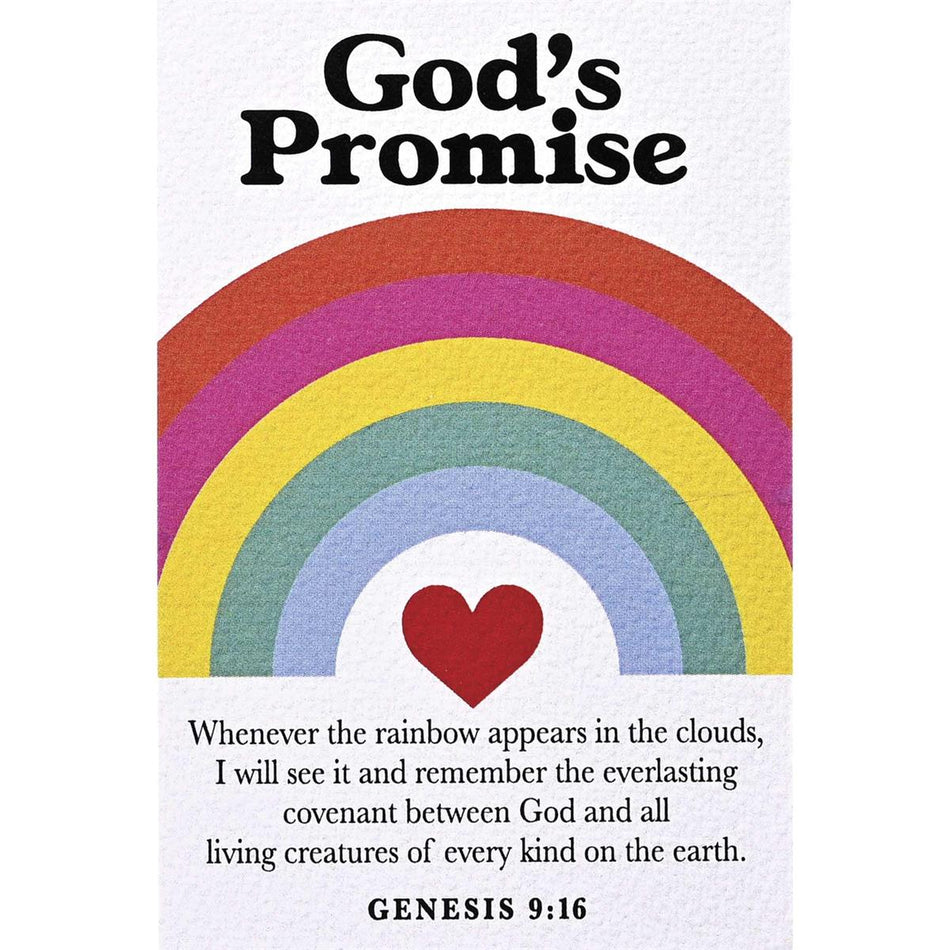 God's Promise Rainbow and Brown 5.5 x 3.75 Resin Jesus Figurine and Itty Bitty by Dicksons, product view 2