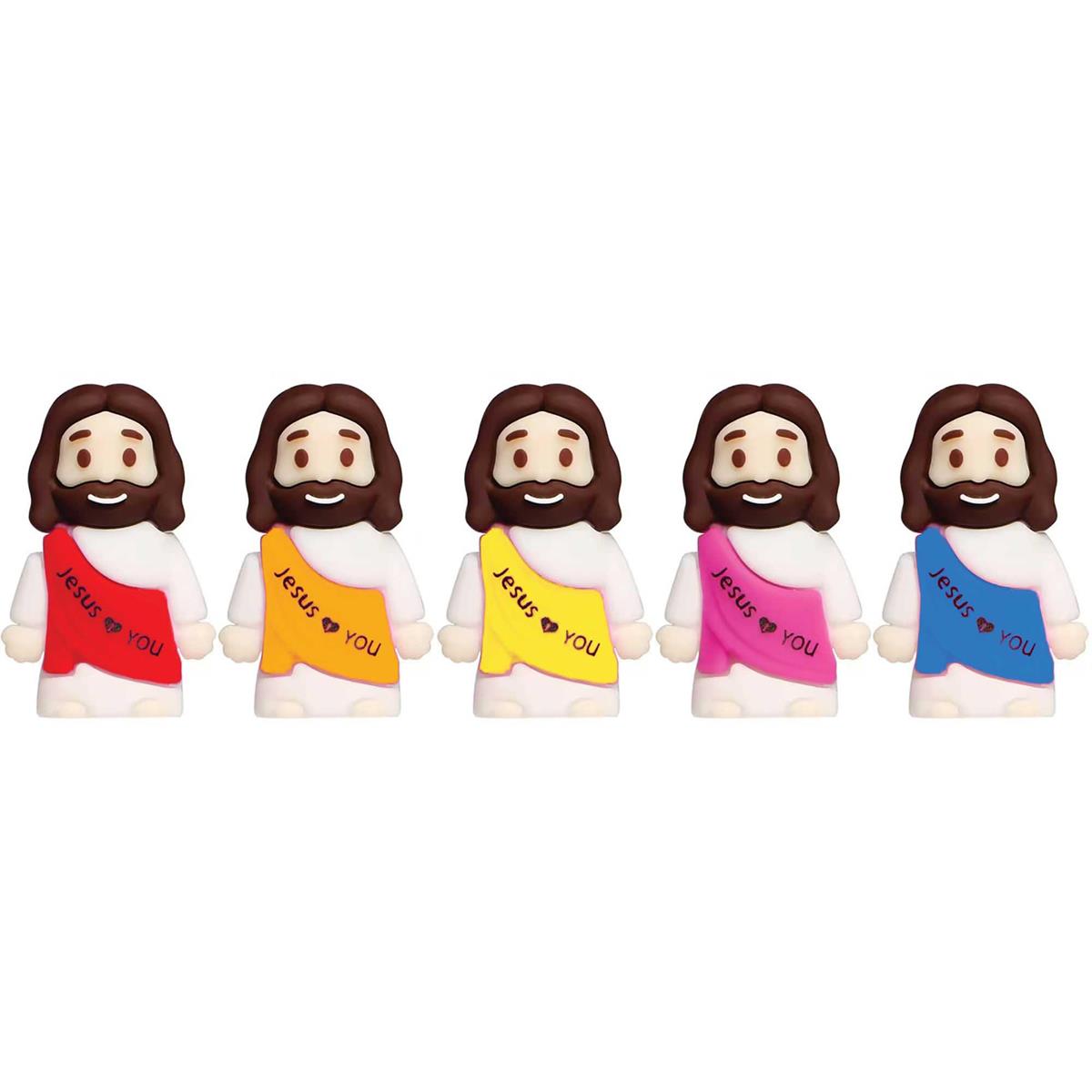 Jesus Figurine Silicone 1.3H 5 Pieces by Dicksons, product view 3