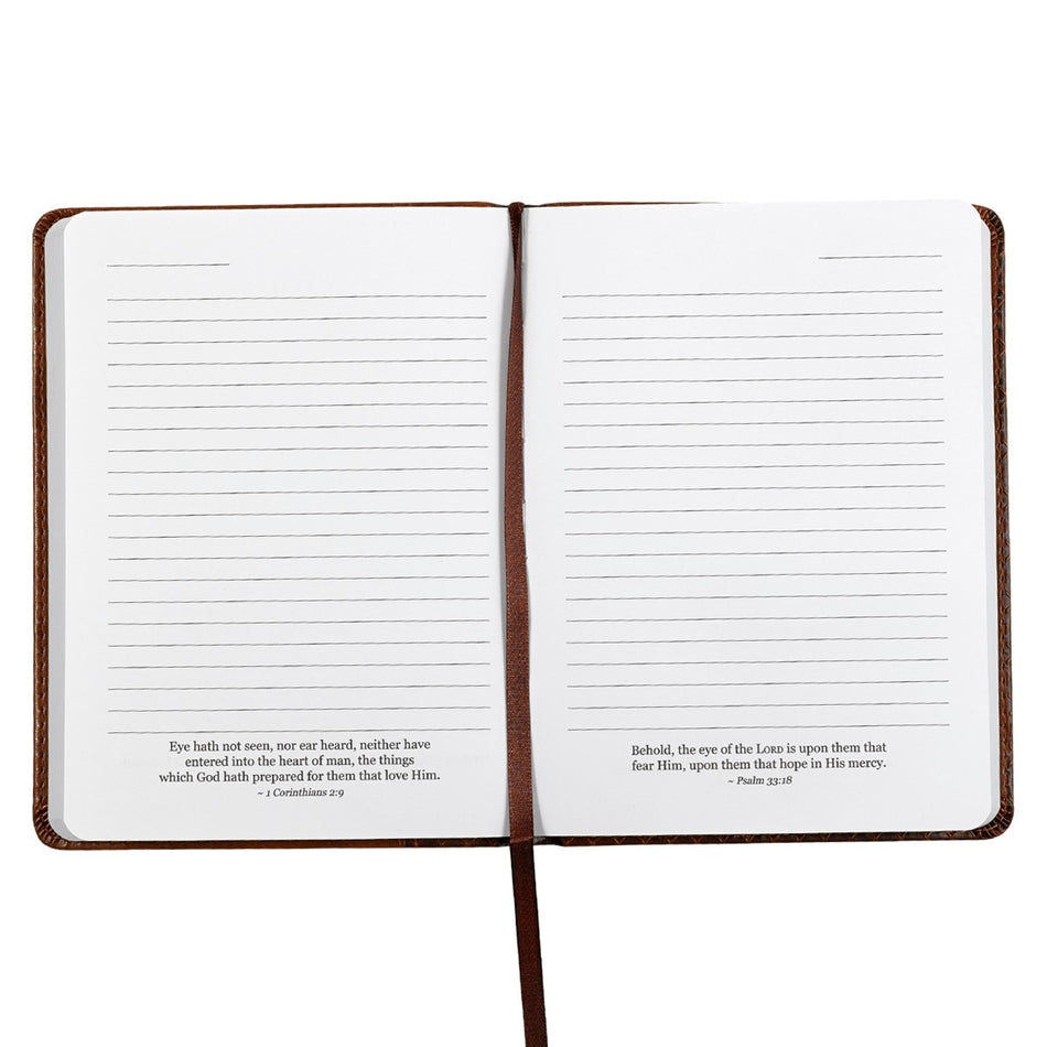 I Know The Plans Tawny Brown Faux Leather Handy-sized Journal - Jeremiah 29:11 by Christian Art Gifts, product view 2