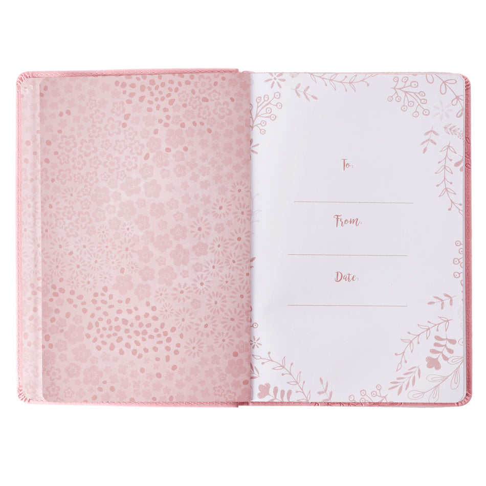 I Know the Plans Pink Faux Leather Classic Journal - Jeremiah 29:11 by Christian Art Gifts, product view 2
