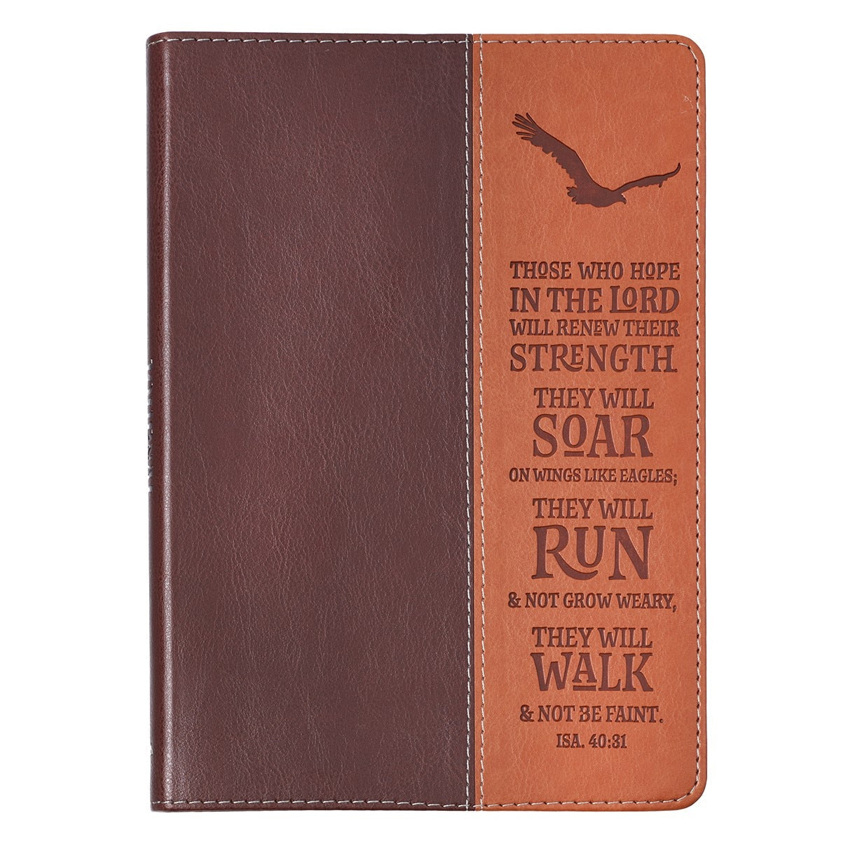Wings Like Eagles Classic Faux Leather Journal by Christian Art Gifts