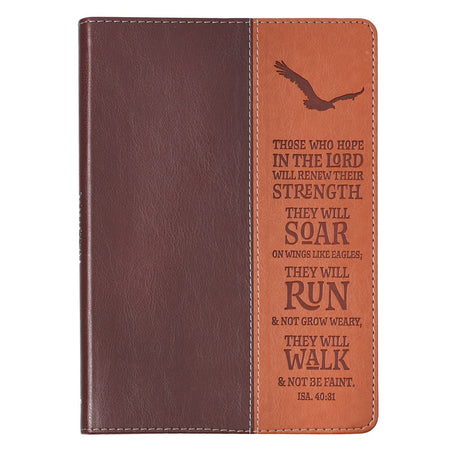 Wings Like Eagles Classic Faux Leather Journal by Christian Art Gifts
