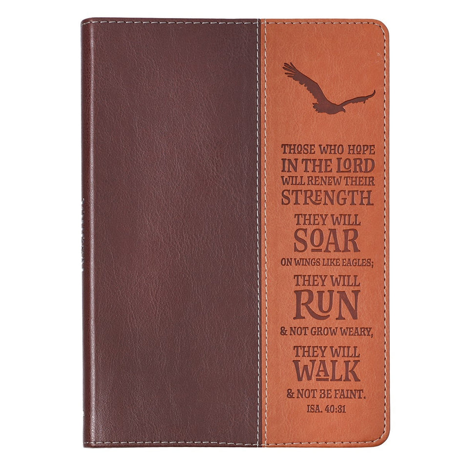 Wings Like Eagles Classic Faux Leather Journal by Christian Art Gifts