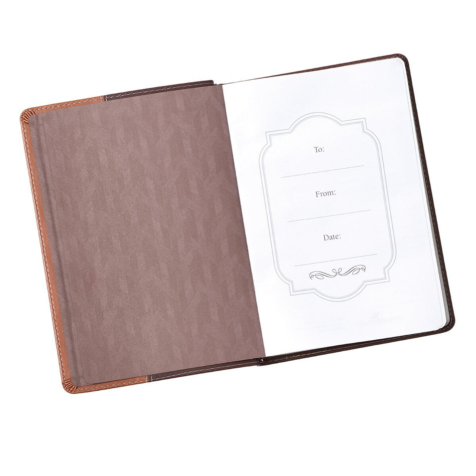 Wings Like Eagles Classic Faux Leather Journal by Christian Art Gifts, product view 2