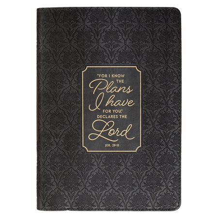 I Know the Plans Graphite Gray Classic Journal—Jeremiah 29:11 by Christian Art Gifts