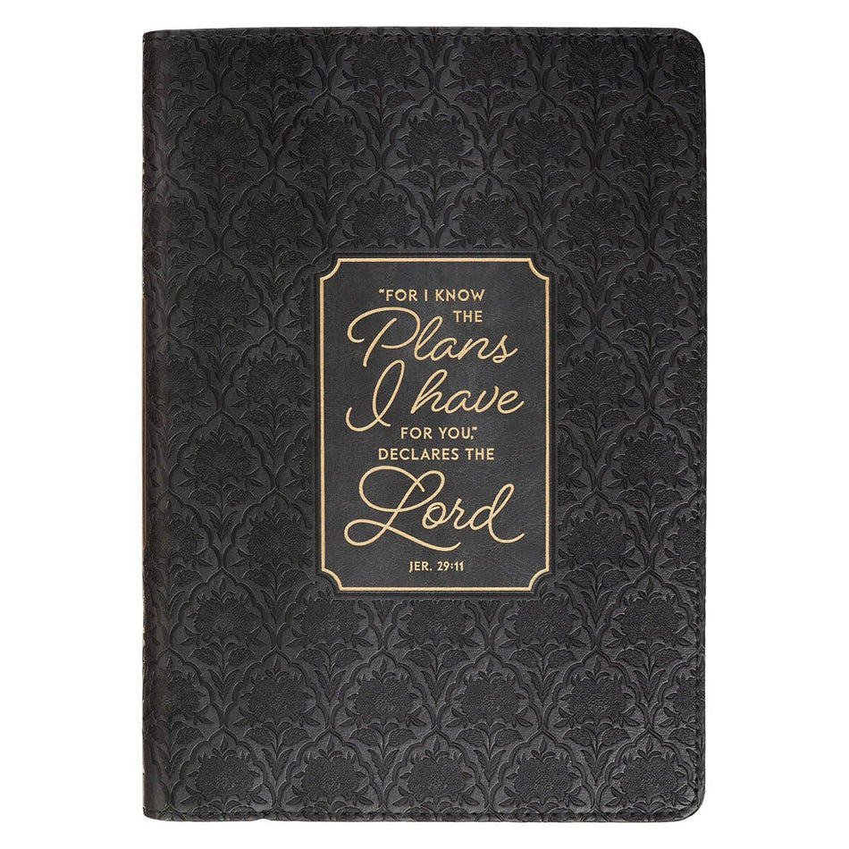 I Know the Plans Graphite Gray Classic Journal—Jeremiah 29:11 by Christian Art Gifts
