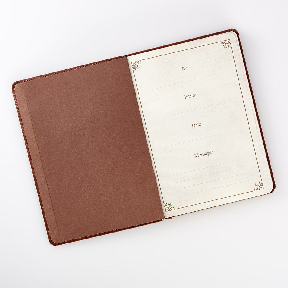 The Lord's Prayer Brown Faux Leather Prayer Journal - Matthew 6: 9-13 by Christian Art Gifts, product view 2