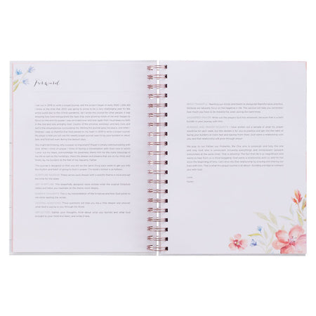 Moments in Prayer Wirebound Prompted Prayer Journal by Christian Art Gifts, product view 4