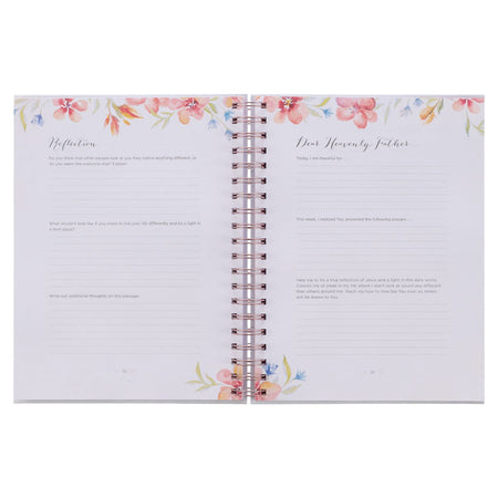 Moments in Prayer Wirebound Prompted Prayer Journal by Christian Art Gifts, product view 6