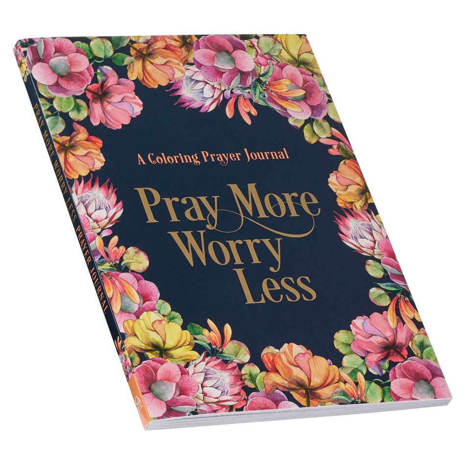 Pray More Worry Less Coloring Prayer Journal by Christian Art Gifts, product view 2