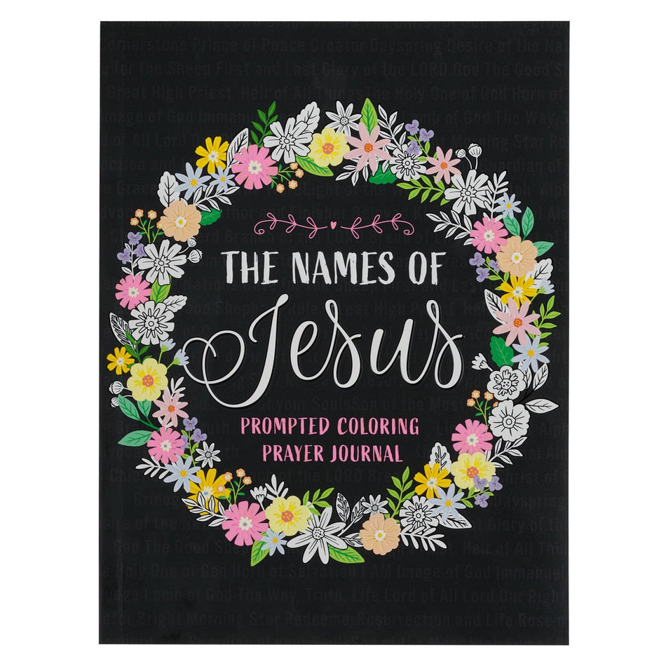 The Names of Jesus Prompted Coloring Prayer Journal by Christian Art Gifts