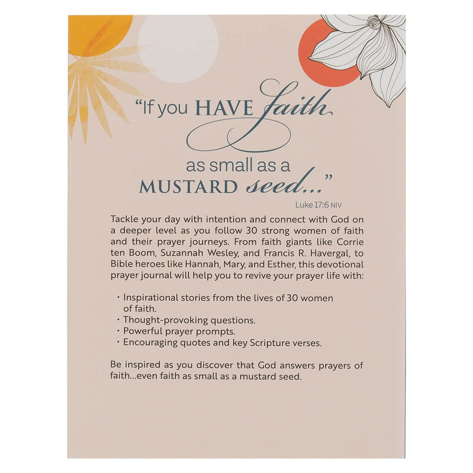 Women of Faith: Faith Like a Mustard Seed Devotional Prayer Journal by Christian Art Gifts, product view 2