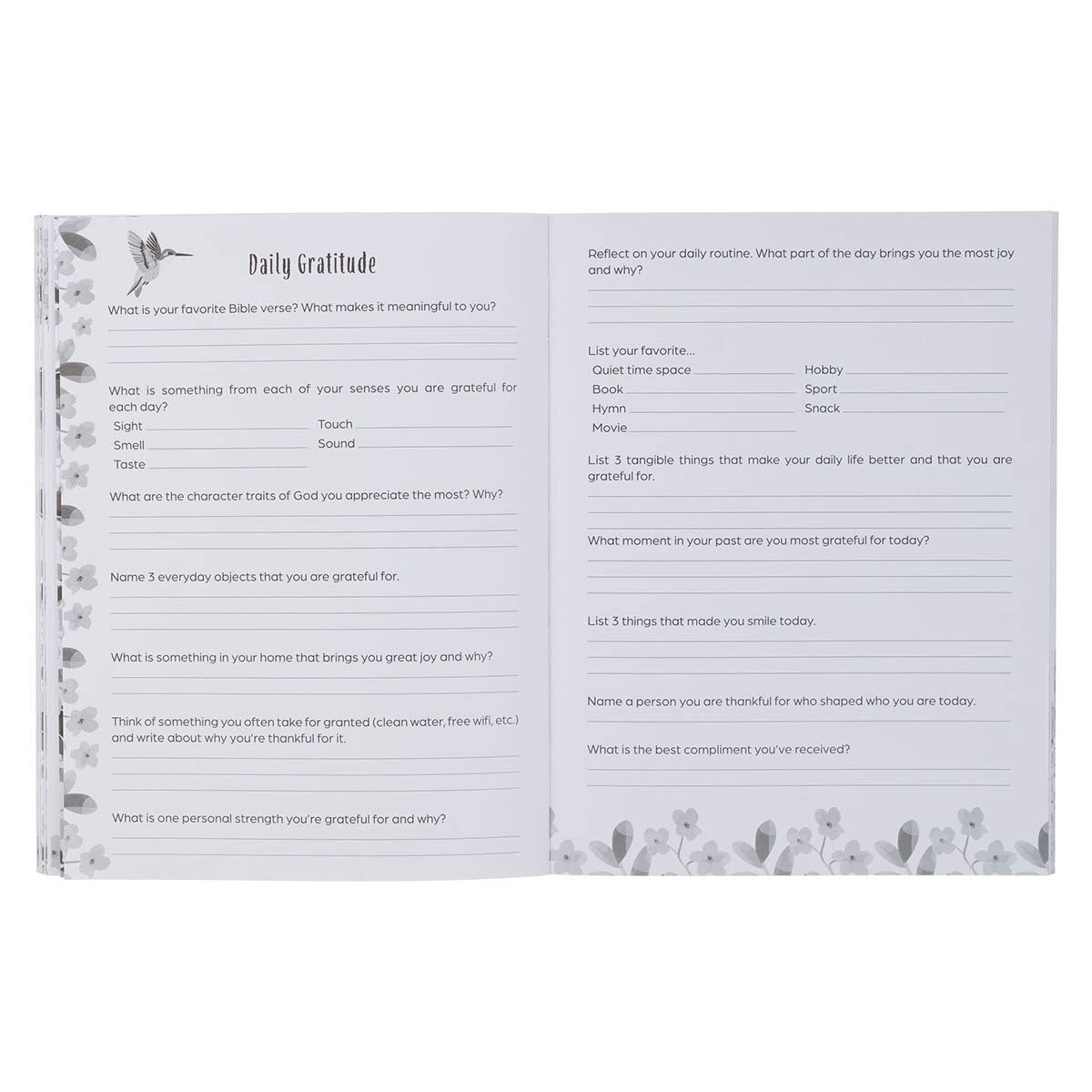 Grateful and Blessed — A Guided Gratitude Journal by Christian Art Gifts, product view 12