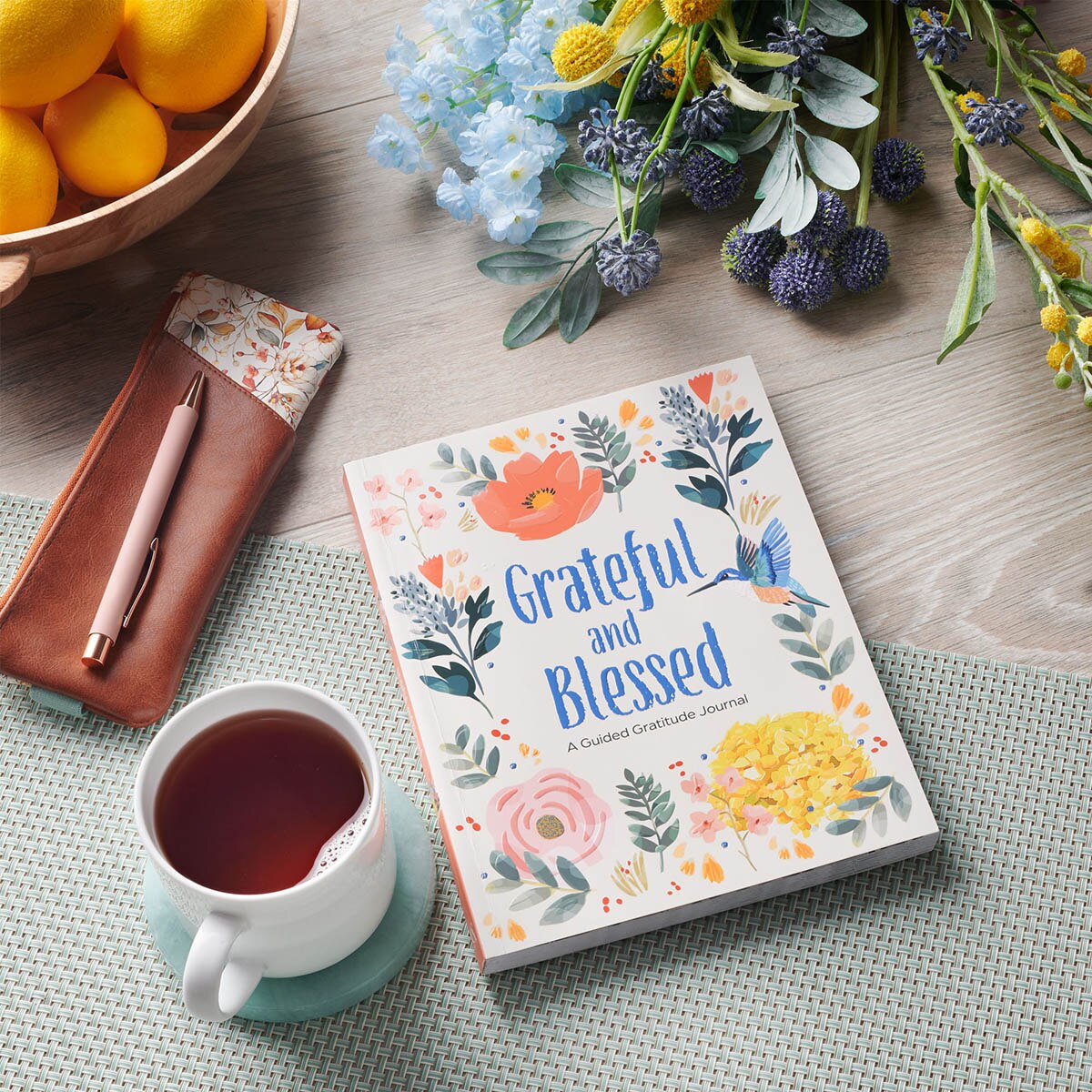 Grateful and Blessed — A Guided Gratitude Journal by Christian Art Gifts, product view 5