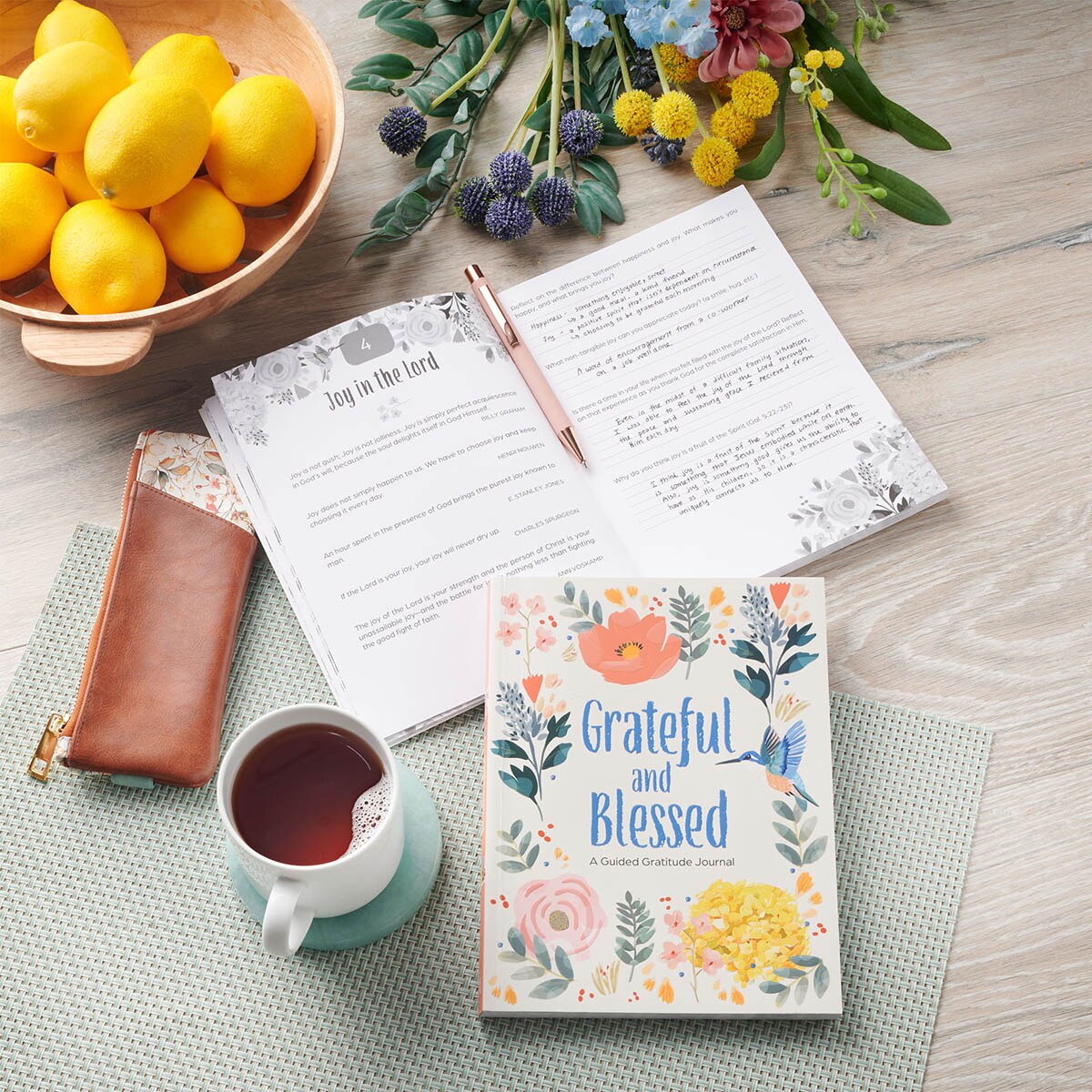 Grateful and Blessed — A Guided Gratitude Journal by Christian Art Gifts, product view 6