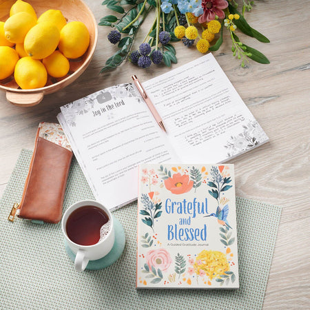 Grateful and Blessed — A Guided Gratitude Journal by Christian Art Gifts, product view 6