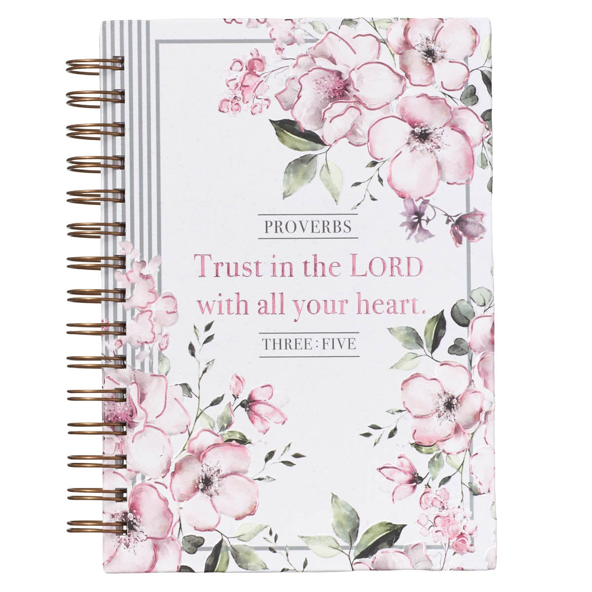 Trust In The Lord Large Hardcover Spiral Journal – Proverbs 3:5 by Christian Art Gifts