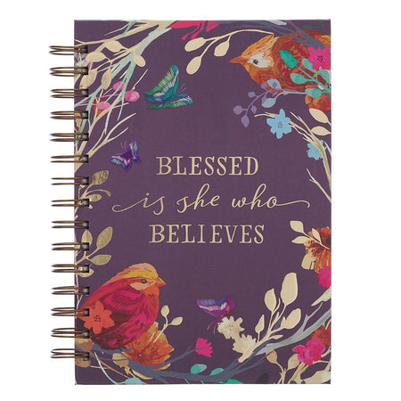 Blessed Is She Hardcover Spiral Journal by Christian Art Gifts