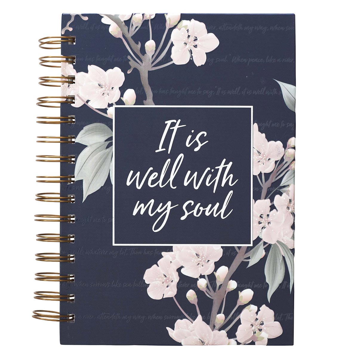 It Is Well With My Soul Large Spiral Journal by Christian Art Gifts