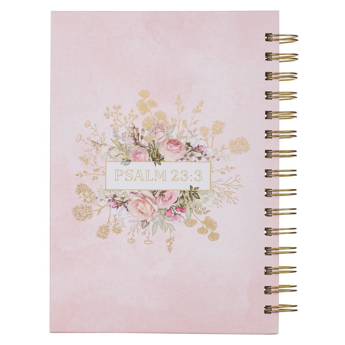 He Gives Me New Strength Large Spiral Journal - Psalm 23:3 by Christian Art Gifts, product view 2