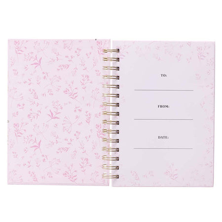 He Gives Me New Strength Large Spiral Journal - Psalm 23:3 by Christian Art Gifts, product view 3
