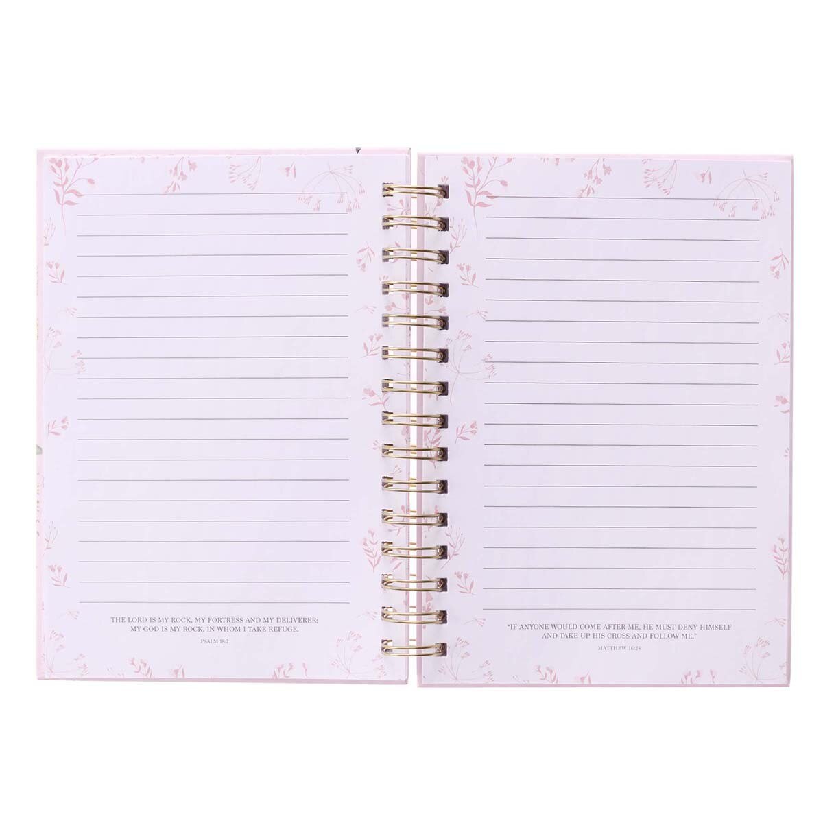 He Gives Me New Strength Large Spiral Journal - Psalm 23:3 by Christian Art Gifts, product view 4