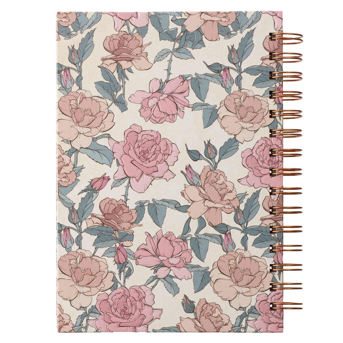 My Strength and My Song Pink Rose Spiral Journal - Psalm 118:14 by Christian Art Gifts, product view 2