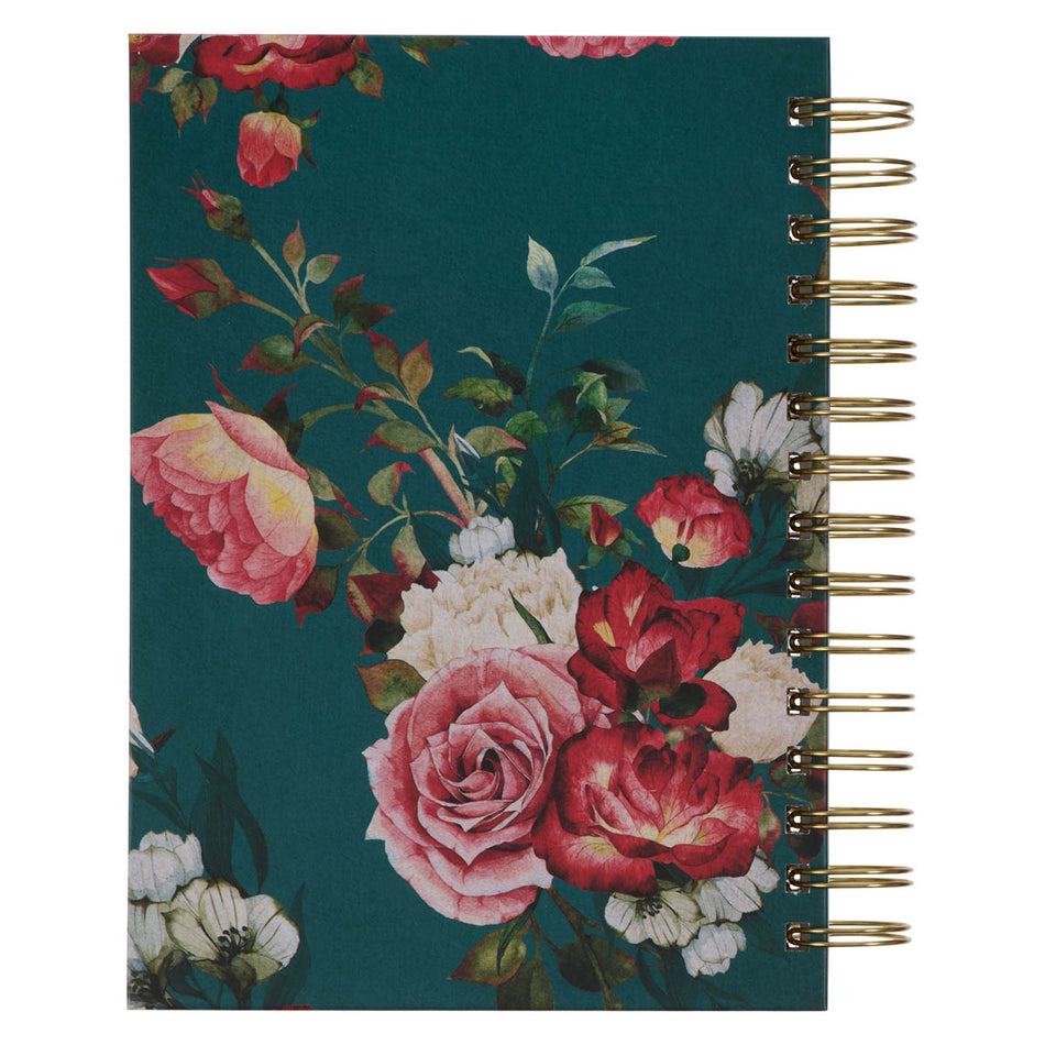 All Things are Possible Teal Tourmaline Spiral Journal - Matthew 19:26 by Christian Art Gifts, product view 2