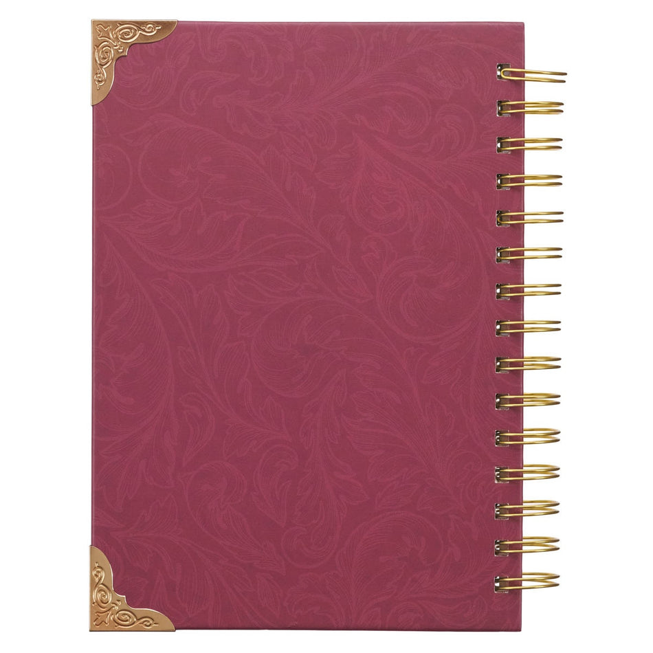 Trust in the Lord Floral Spiral Journal - Proverbs 3:5 by Christian Art Gifts, product view 2