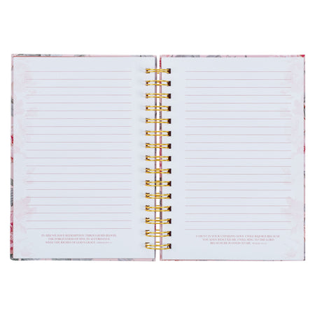 More Precious than Rubies Pink Floral Large Spiral Journal - Proverbs 31:10 by Christian Art Gifts, product view 4