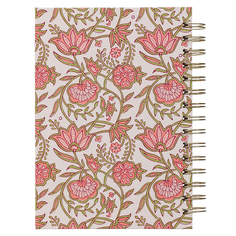 Be Still and Know Pink Spring Spiral Journal - Psalm 46:10 by Christian Art Gifts, product view 2