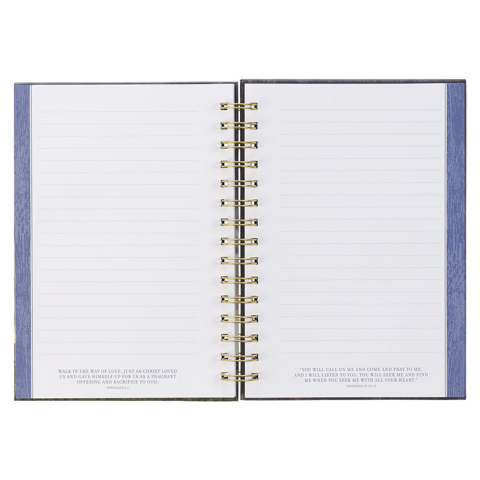 Strong in the Lord New Dawn Large Spiral Journal - Ephesians 6:10 by Christian Art Gifts, product view 2
