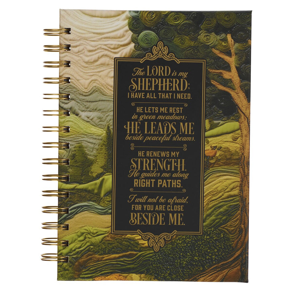The Lord is My Shepherd Spiral Journal - Psalm 23:1-4 by Christian Art Gifts