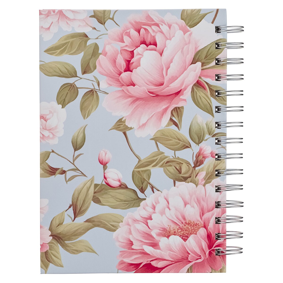 Noble Things Pink Peony Spiral Journal - Proverbs 31:29 by Christian Art Gifts, product view 2