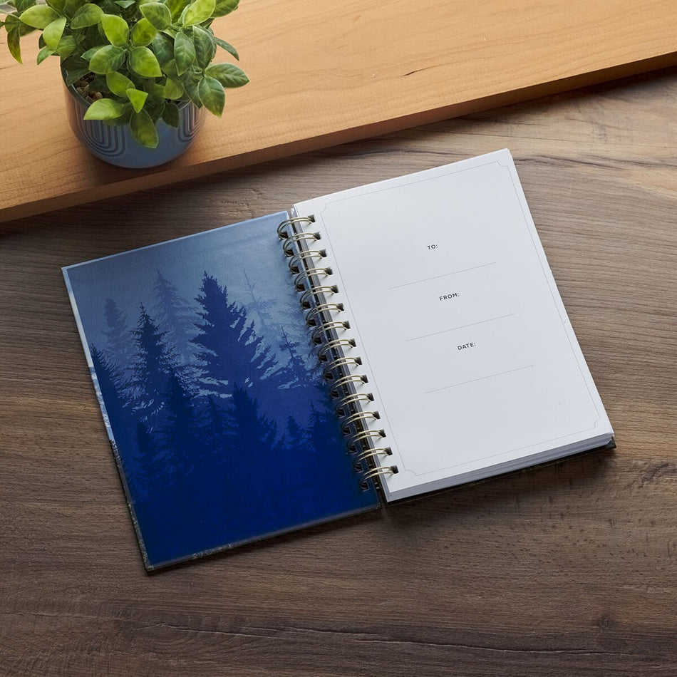 Be Strong and Courageous Mountain Vista Spiral Journal - Joshua 1:9 by Christian Art Gifts, product view 2