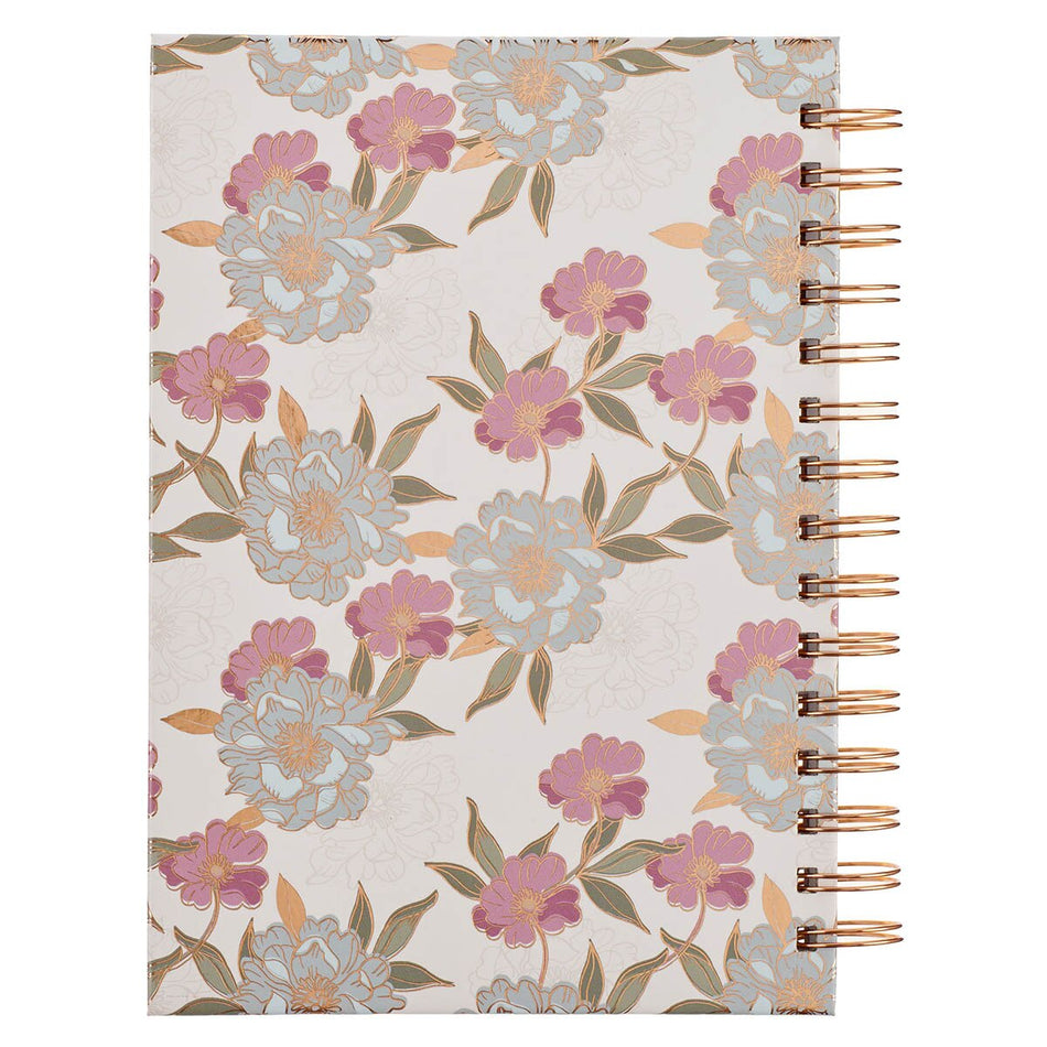 Everything Beautiful Whimsical Blooms Spiral Journal - Ecclesiastes 3:11 by Christian Art Gifts, product view 2