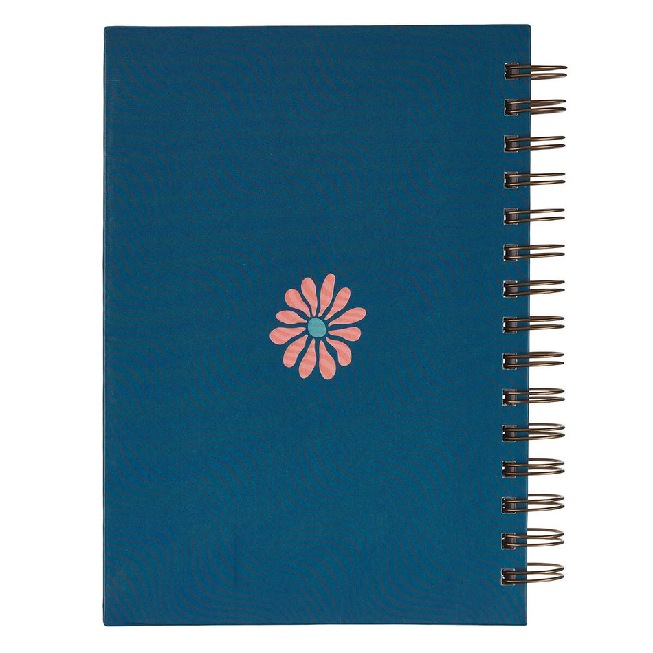 Follow Jesus Peach Floral Mosaic Spiral Journal by Christian Art Gifts, product view 2