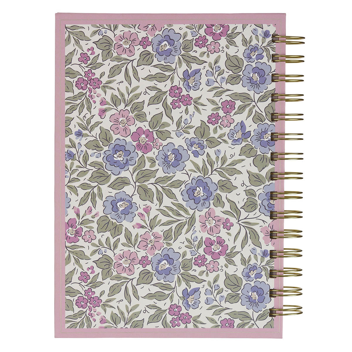 Be Still and Know Purple Floral Spiral Journal - Psalm 46:10 by Christian Art Gifts, product view 2