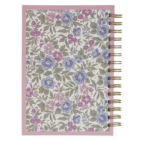 Be Still and Know Purple Floral Spiral Journal - Psalm 46:10 by Christian Art Gifts, product view 2