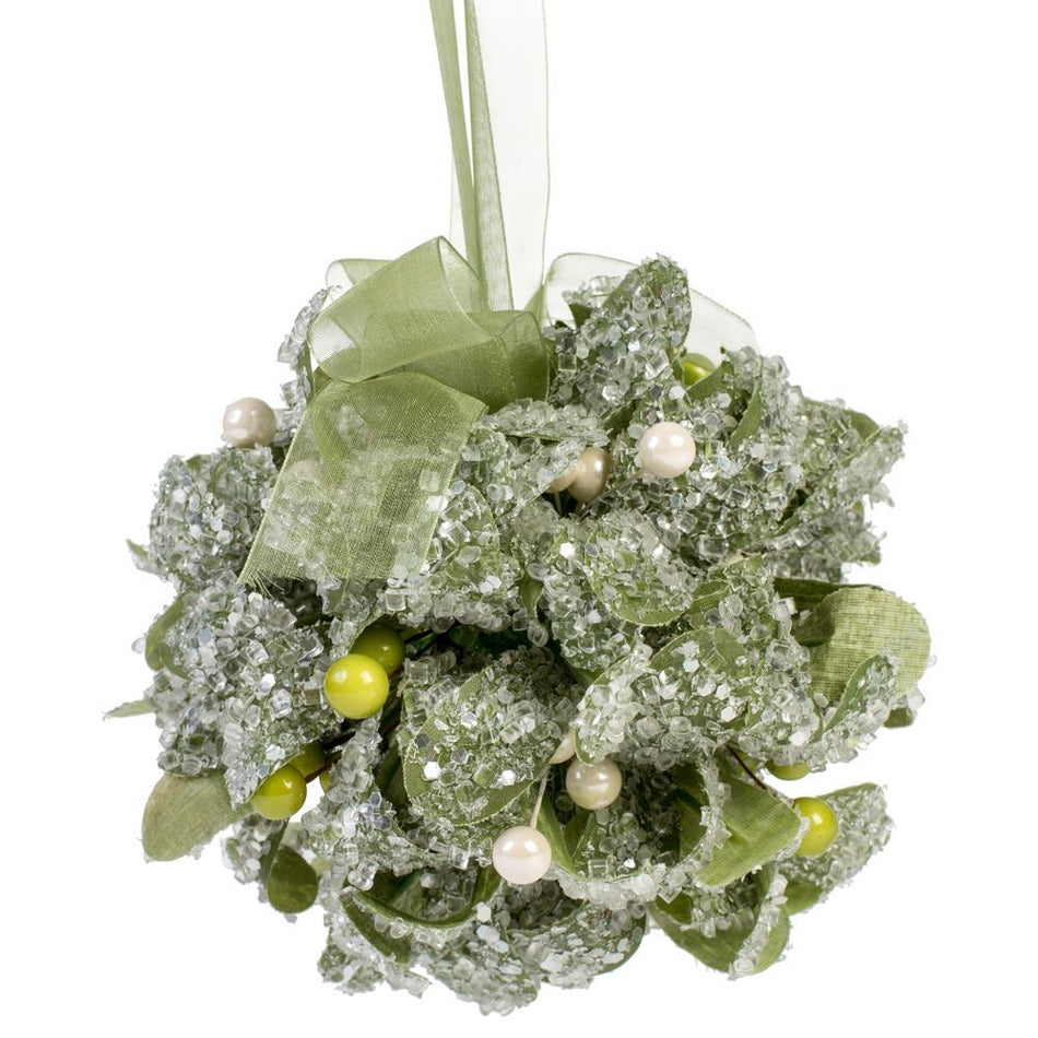 Christmas Mistletoe Ball on Ribbon by Dicksons