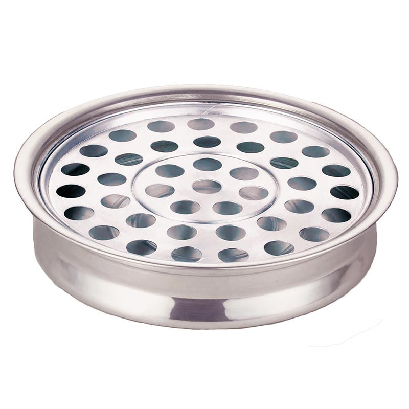 Polished Aluminum Communion Tray, one of the items in the Polished Aluminum Communion Ware Set: Tray, Tray Cover, Bread Plate and Cover. A photograph of the assembled set is pending.