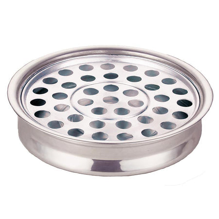 Polished Aluminum Communion Tray, one of the items in the Polished Aluminum Communion Ware Set: Tray, Tray Cover, Bread Plate and Cover. A photograph of the assembled set is pending.
