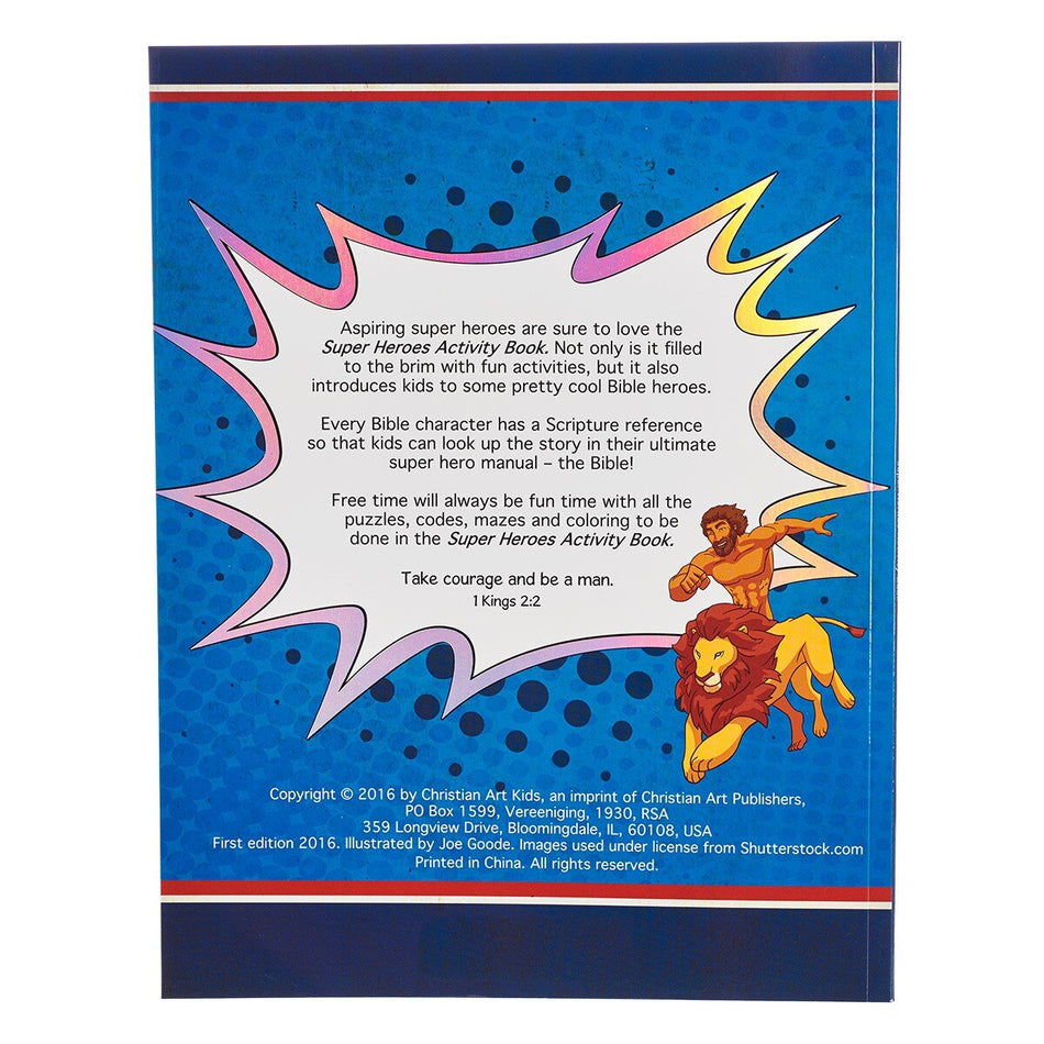 Super Heroes Activity Book by Christian Art Gifts, product view 2