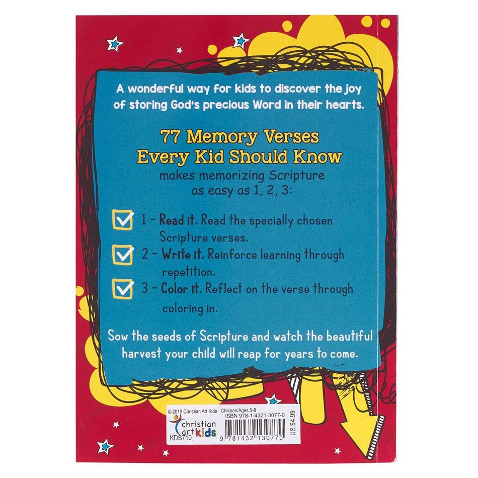 77 Memory Verses Every Kid Should Know by Christian Art Gifts, product view 2